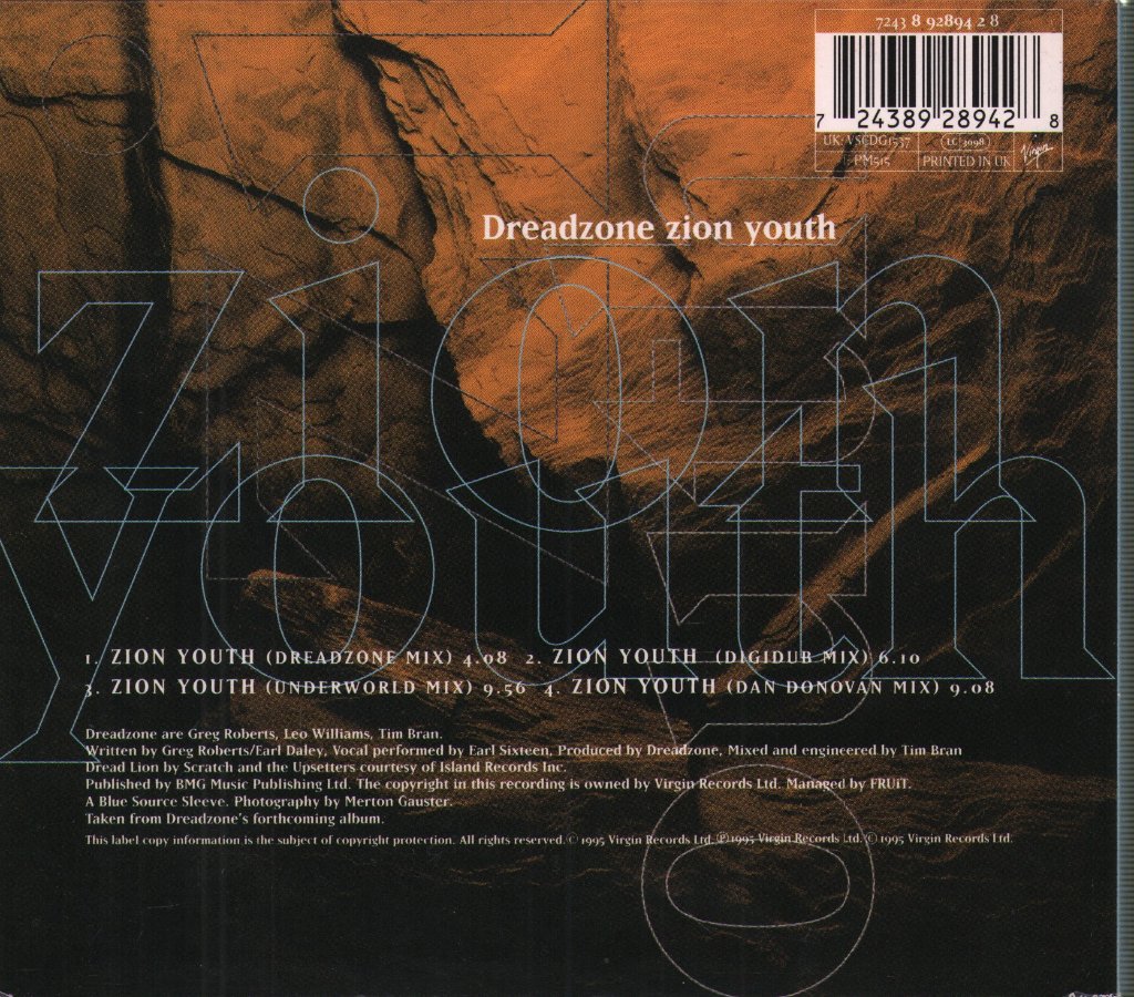 Dreadzone - Zion Youth - Cd