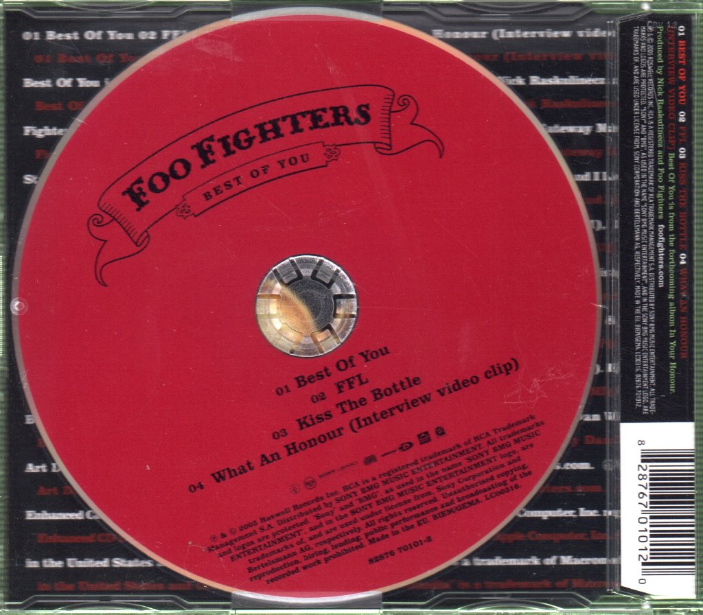 Foo Fighters - Best Of You - Cd