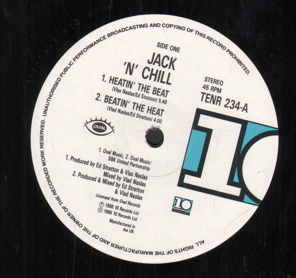 Jack N Chill - Beatin' The Heat (The Remix) - 12 Inch
