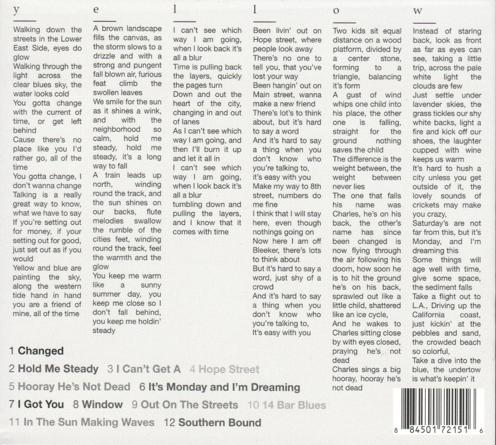 Letter Yellow - Walking Down The Streets - Cd