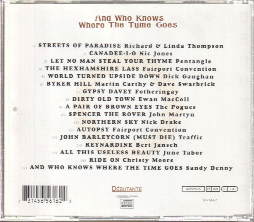 Various Artists - And Who Knows Where The Tyme Goes - Cd