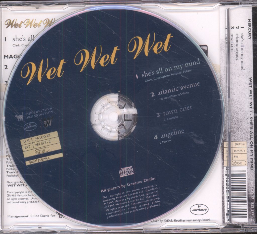 Wet Wet Wet - She's All On My Mind - Cd