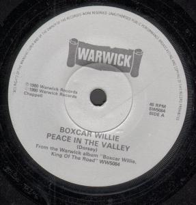 Boxcar Willie - Peace In The Valley - 7 Inch