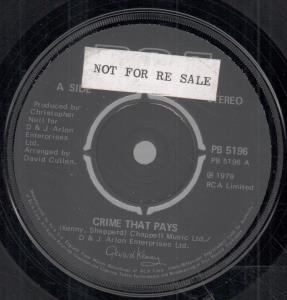 Gerard Kenny - Crime That Pays - 7 Inch