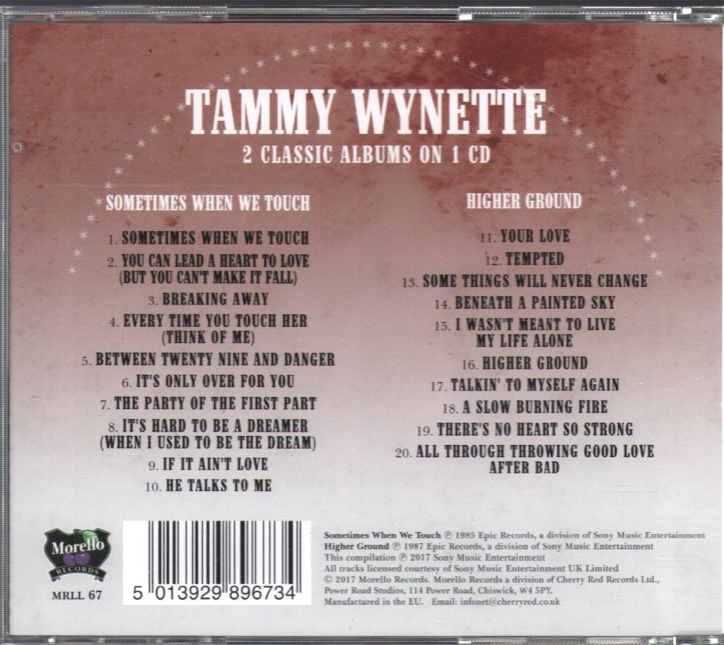 Tammy Wynette - Sometimes When We Touch + Higher Ground - Cd
