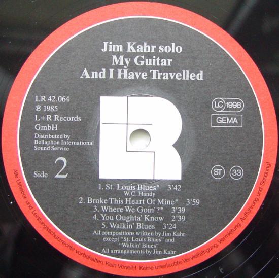 Jim Kahr - Solo (My Guitar And I Haved Travelled) - Lp