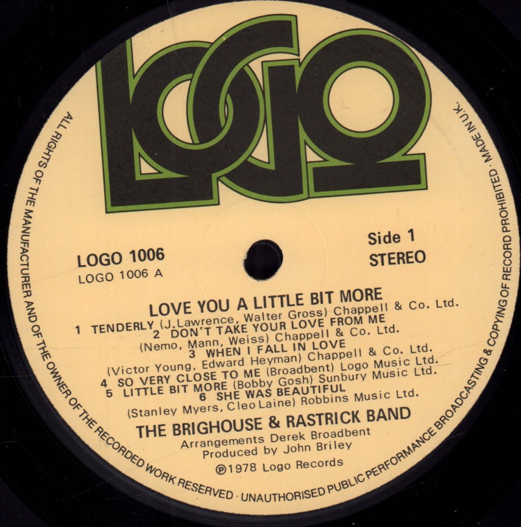 Brighouse And Rastrick Band - Love You A Blittle Bit More - Lp