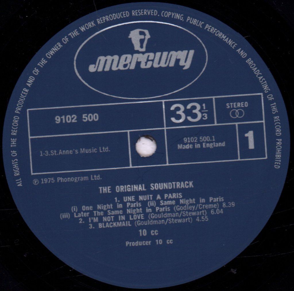 10cc - Original Soundtrack - Lp