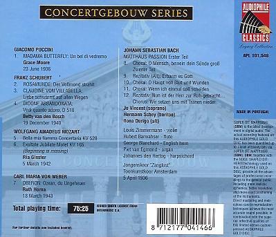 Concertgebouworkest, Willem Mengelberg - Concertgebouw Series - Cd