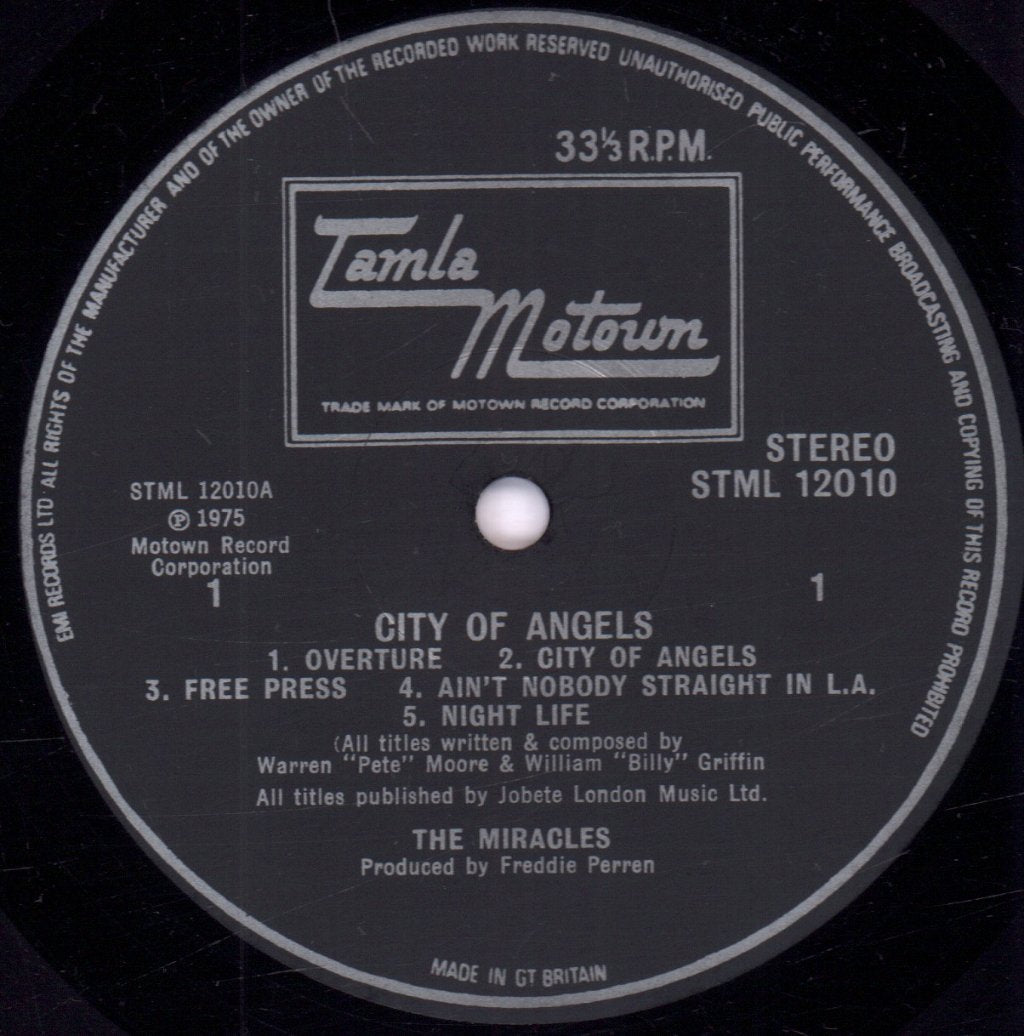 Miracles - City Of Angels - Lp
