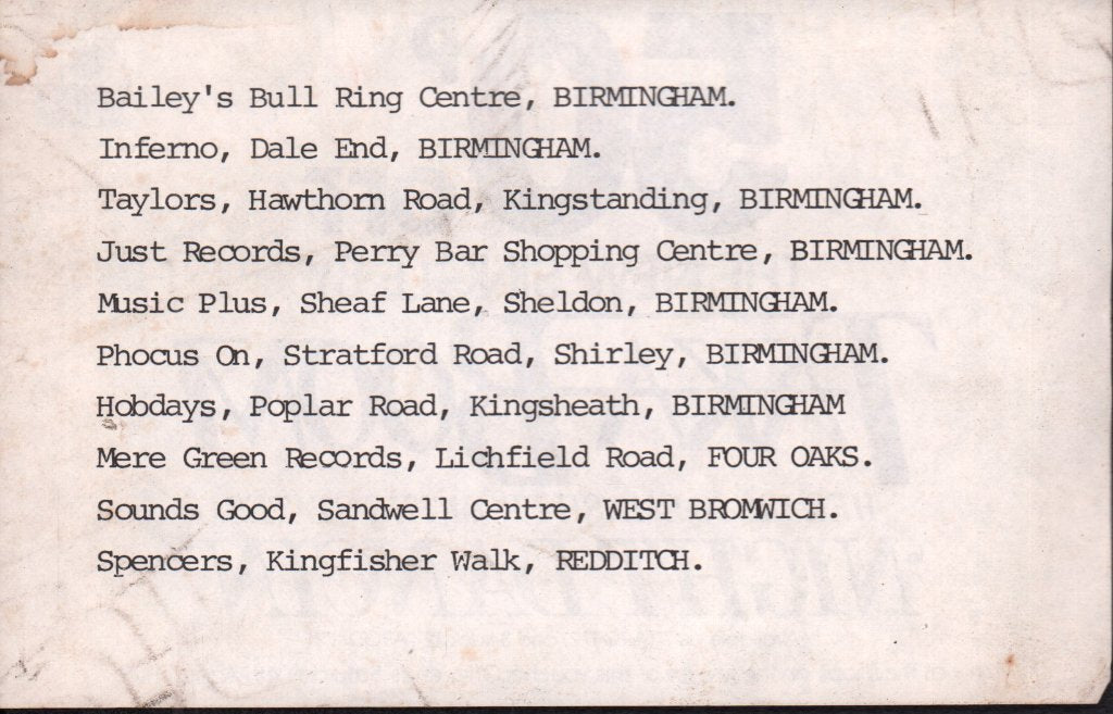 Taka Boom - Night Dancin' - Flyer