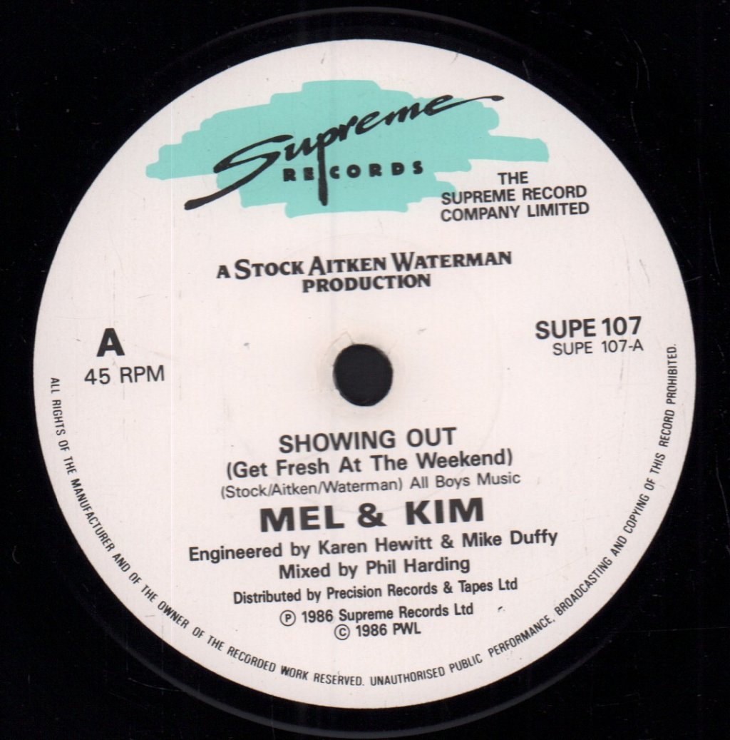 Mel And Kim - Showing Out - 7 Inch
