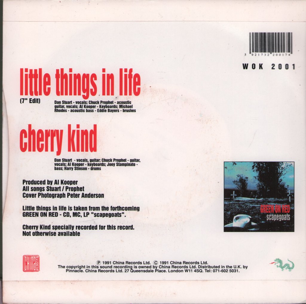 Green On Red - Little Things In Life - 7 Inch