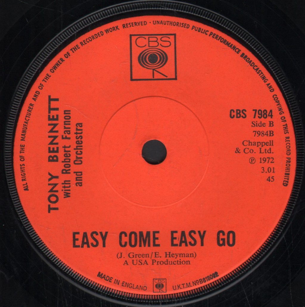 Tony Bennett - Twilight World - 7 Inch