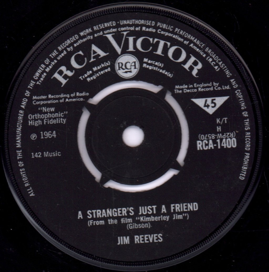 Jim Reeves - I Won't Forget You - 7 Inch
