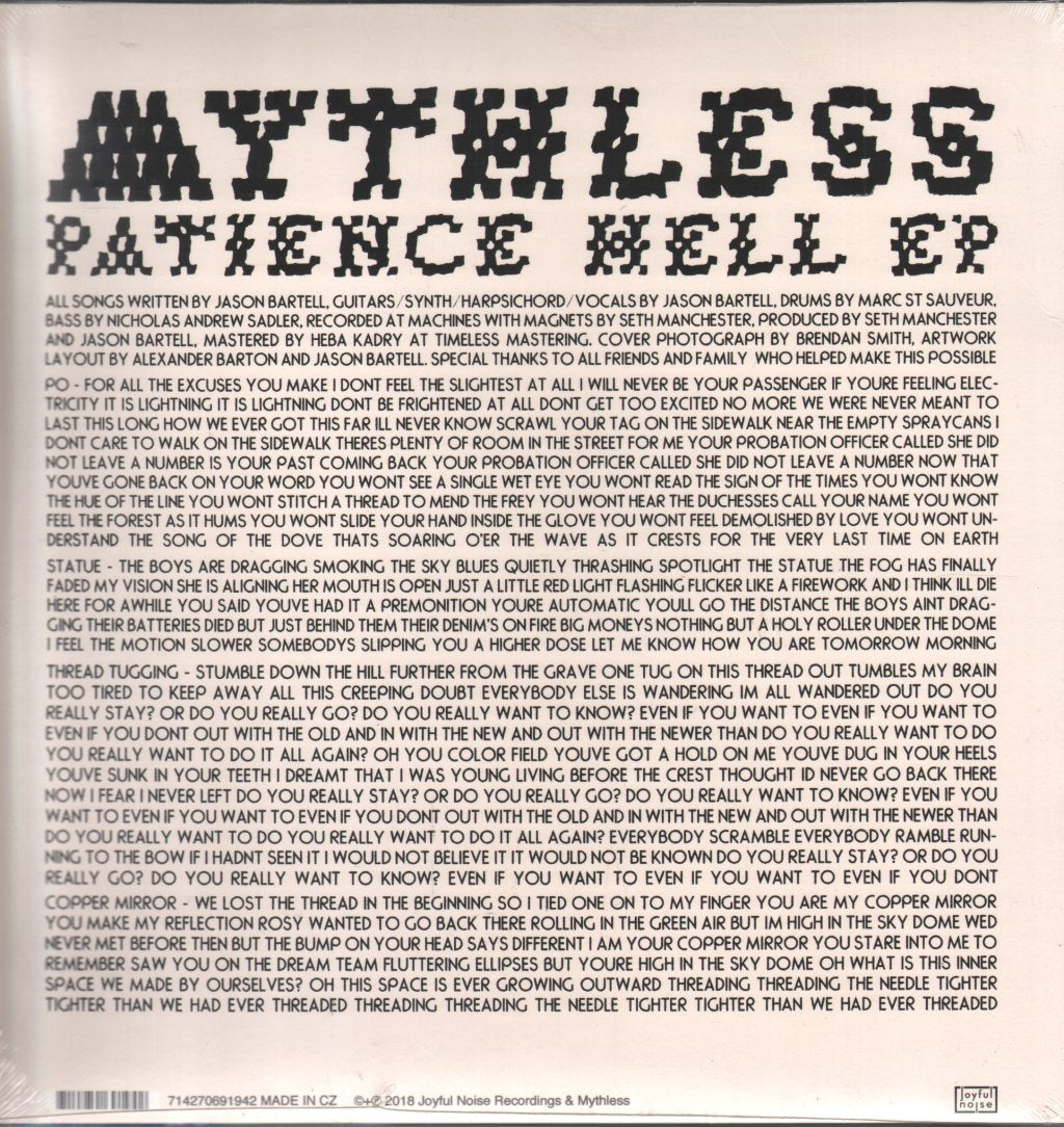 Mythless - Patience Hell EP - 12 Inch