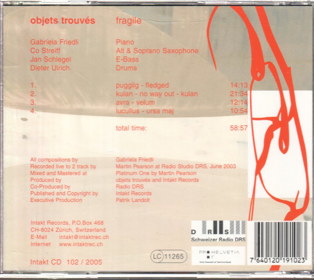 Objets Trouvés - Fragile - Cd