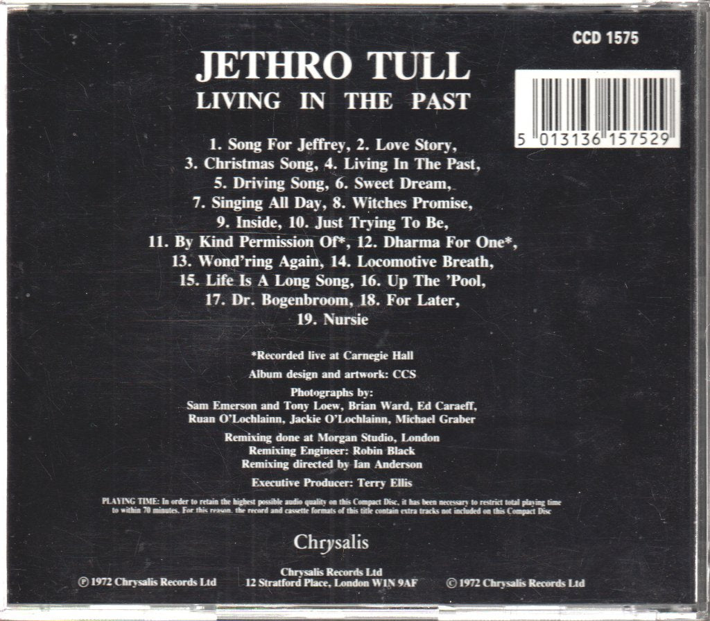 Jethro Tull - Living In The Past - Cd
