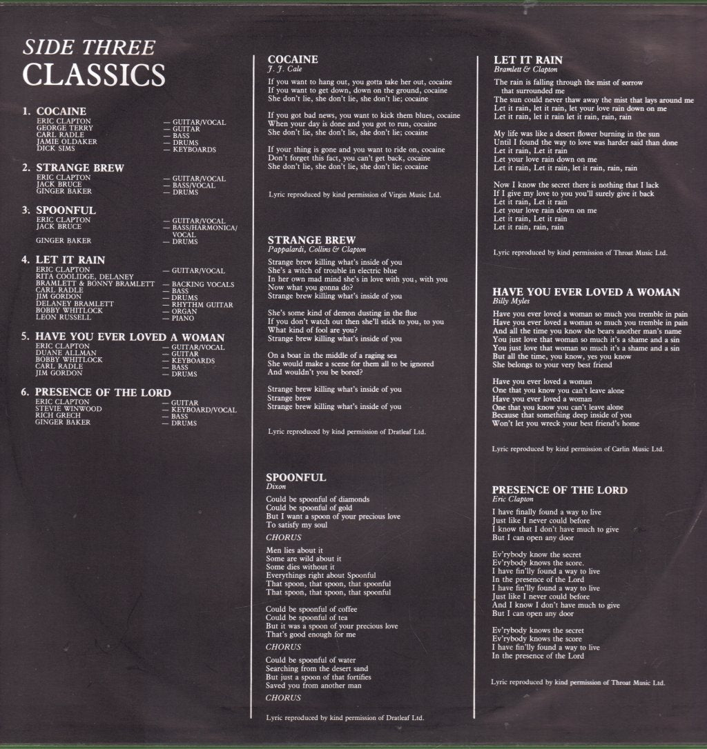Eric Clapton - Backtrackin' - Double Lp