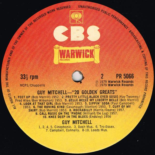 Guy Mitchell - 20 Golden Greats - Lp