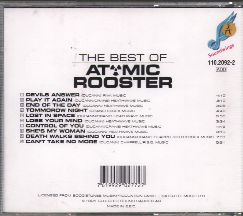 Atomic Rooster - Best Of Atomic Rooster - Cd