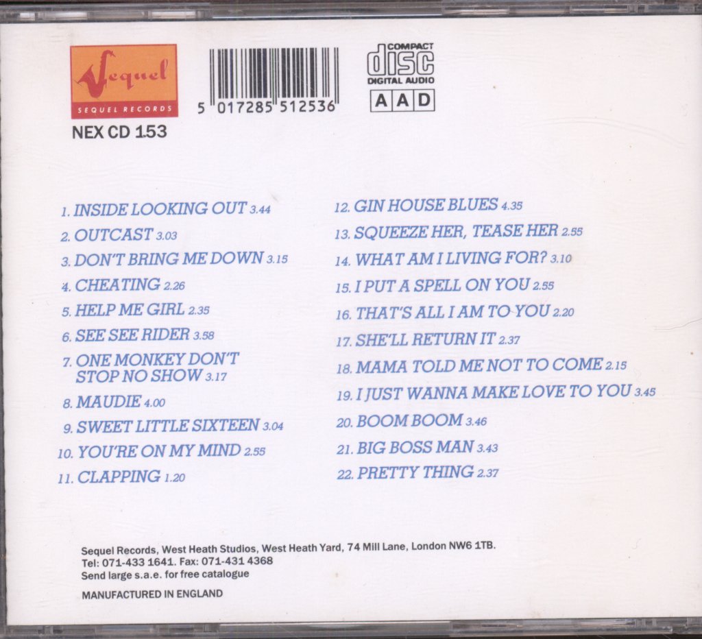 Animals - Inside Looking Out "The 1965-1966 Sessions" - Cd