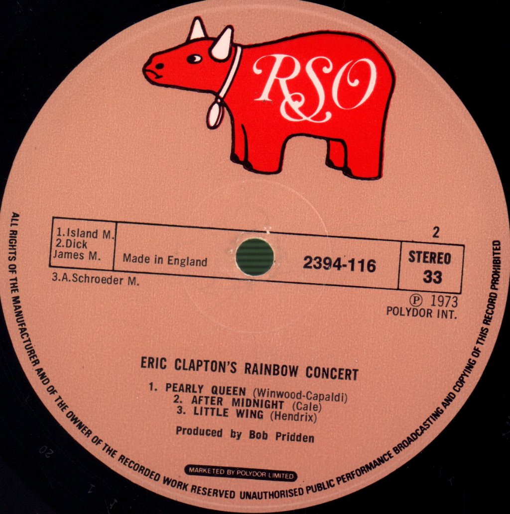 Eric Clapton - Rainbow Concert - Lp