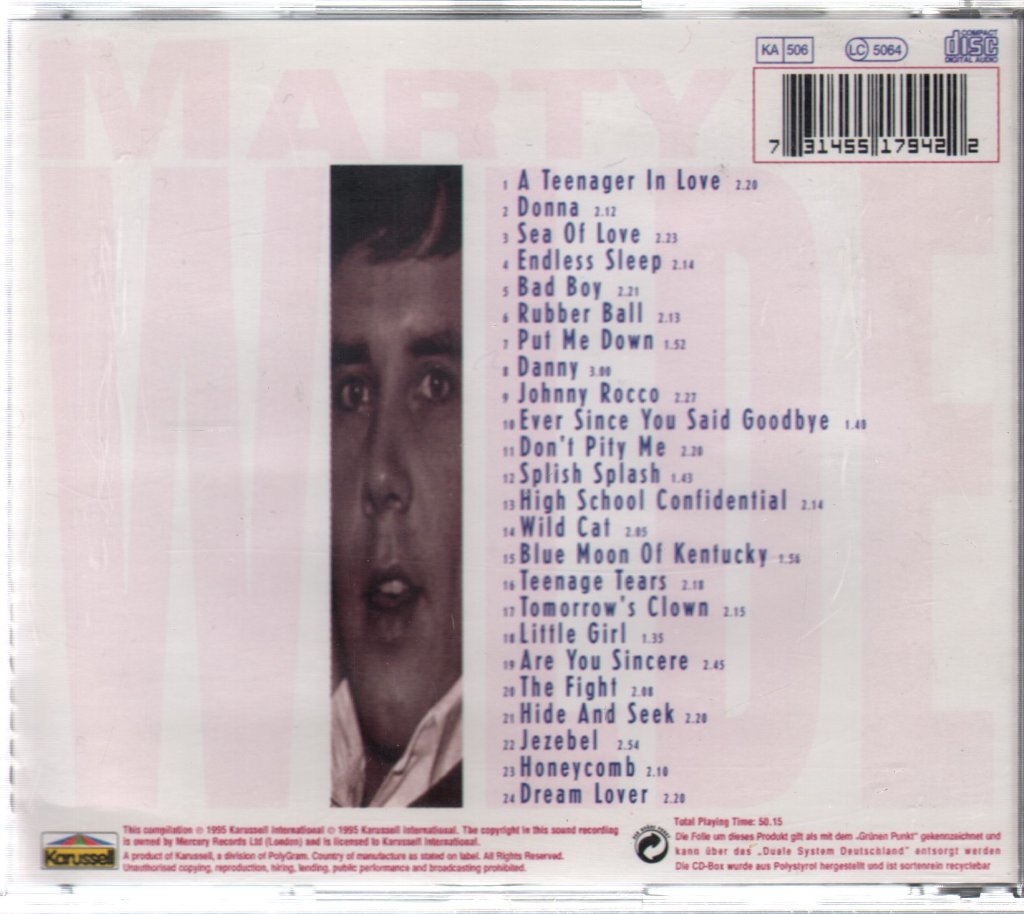 Marty Wilde - Best Of - Cd
