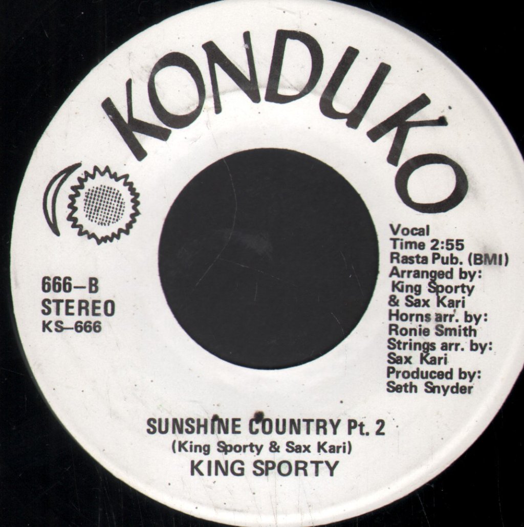 King Sporty - Sunshine Country Pt.1 - 7 Inch