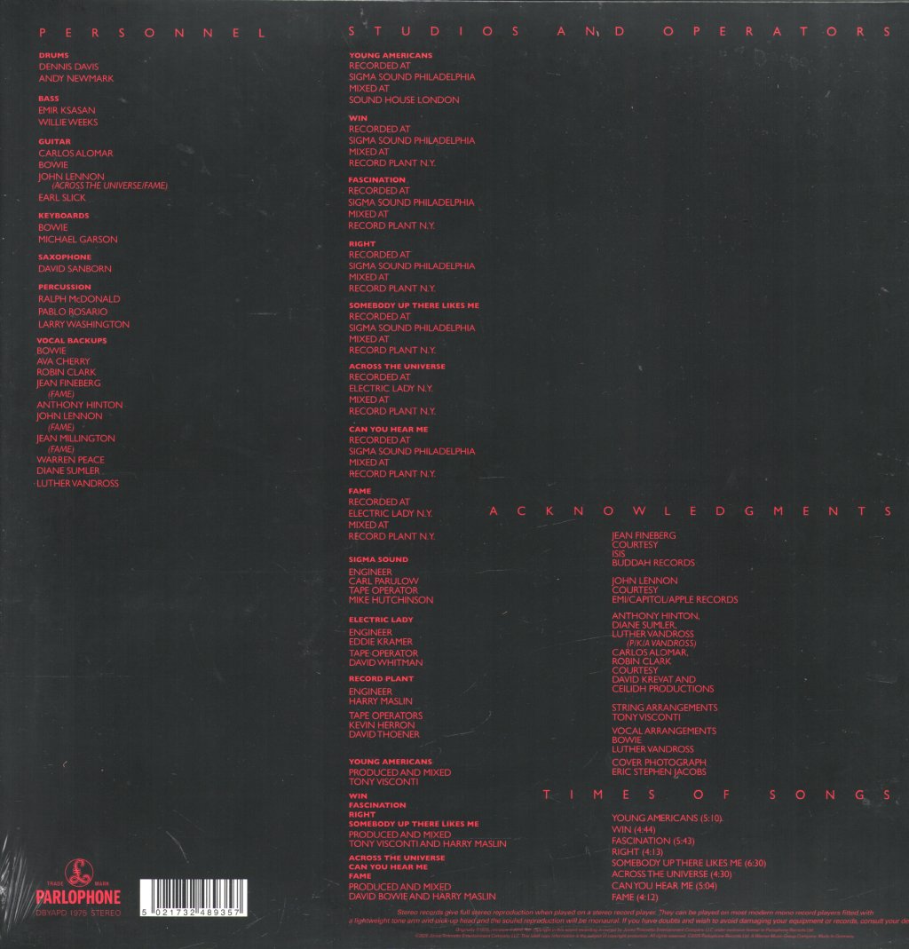 David Bowie - Young Americans - Lp