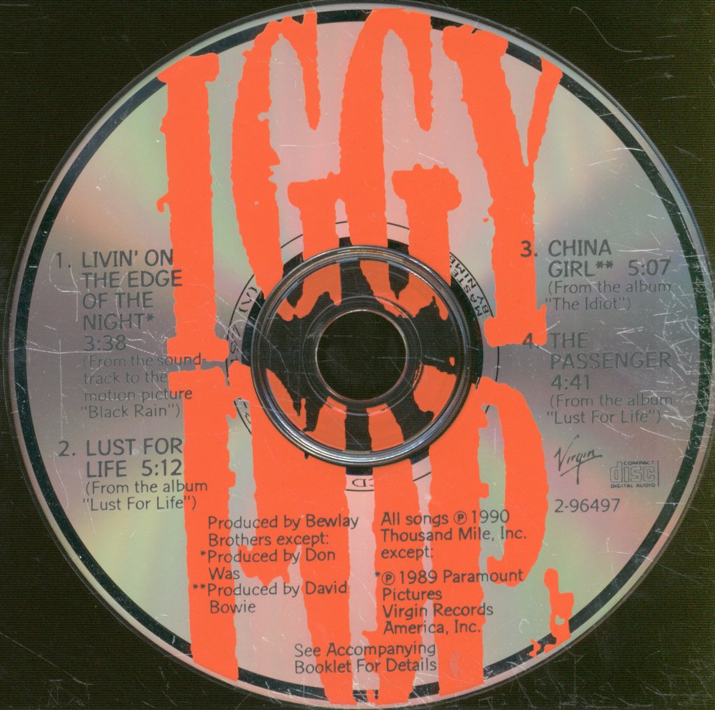 Iggy Pop - Livin' On The Edge Of The Night - Cd