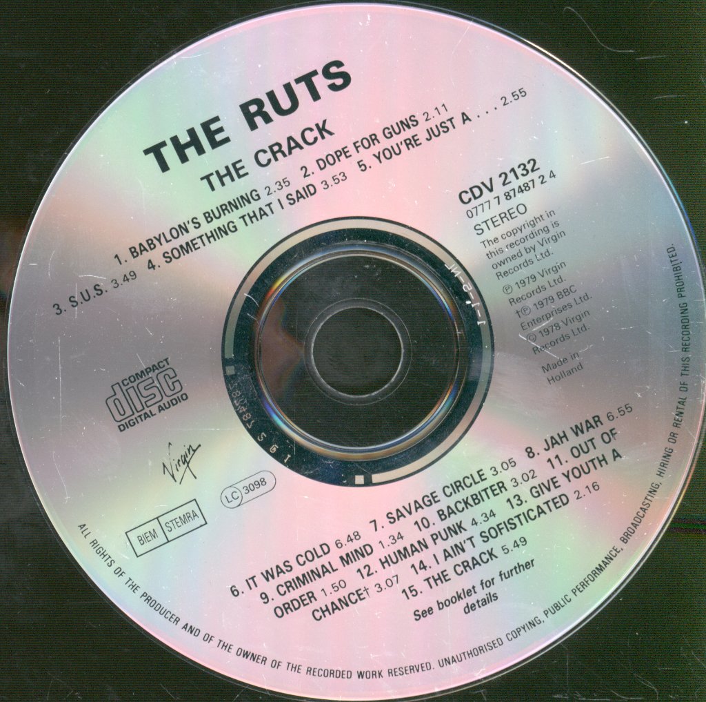 Ruts - Crack - Cd