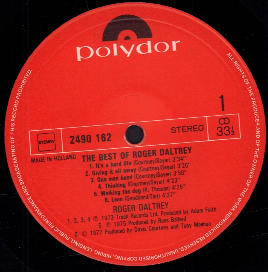 Roger Daltrey - Best Of - Lp