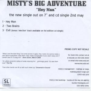 Misty's Big Adventure - Hey Man - Cdr