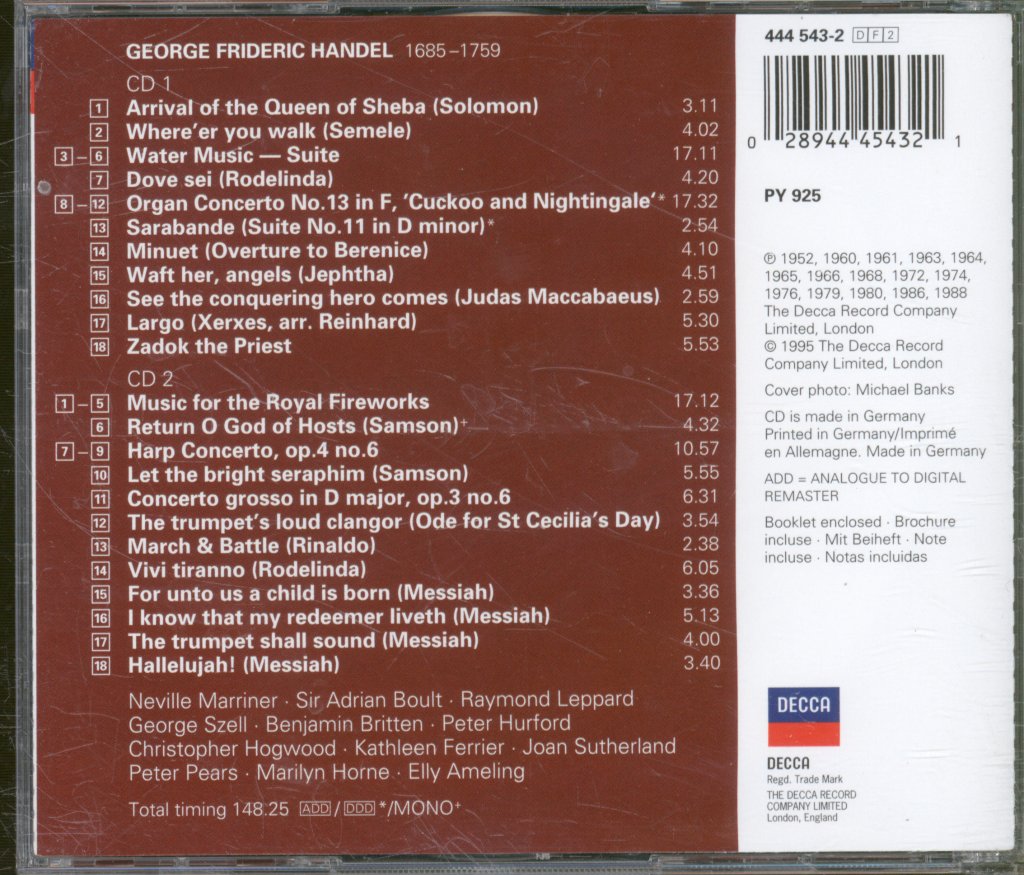 Various Artists - Essential Handel - Double Cd