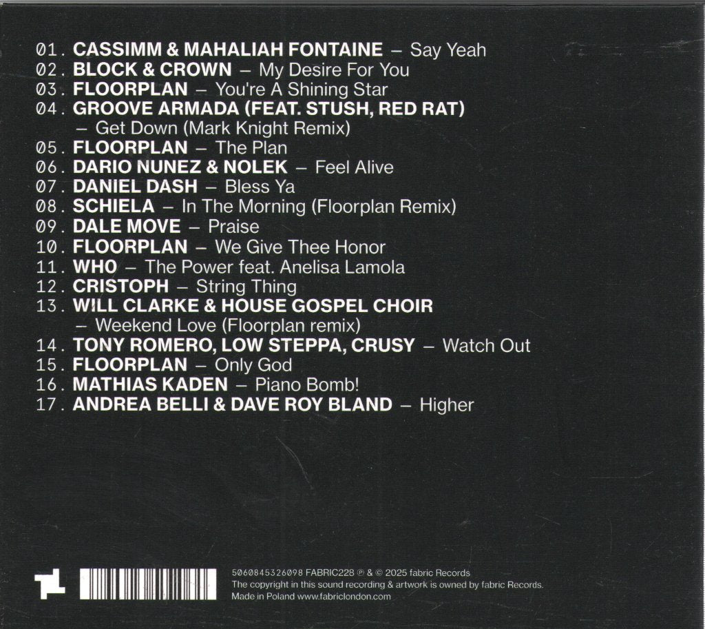 Floorplan - Fabric Presents Floorplan - Cd