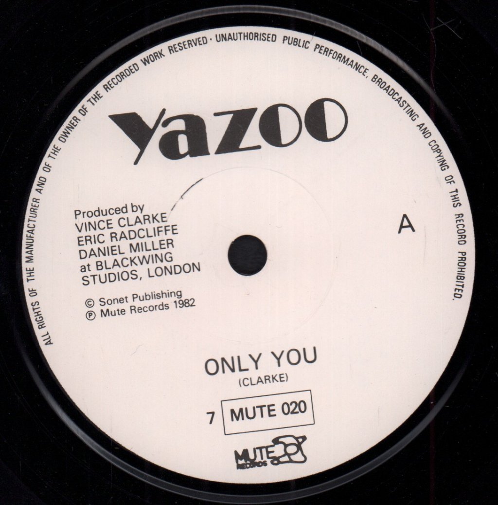 Yazoo - Only You - 7 Inch
