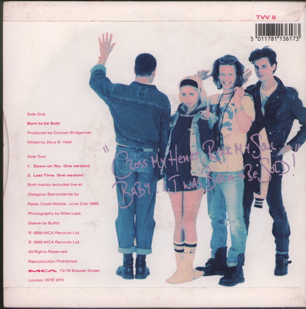 Transvision Vamp - Born To Be Sold - 7 Inch