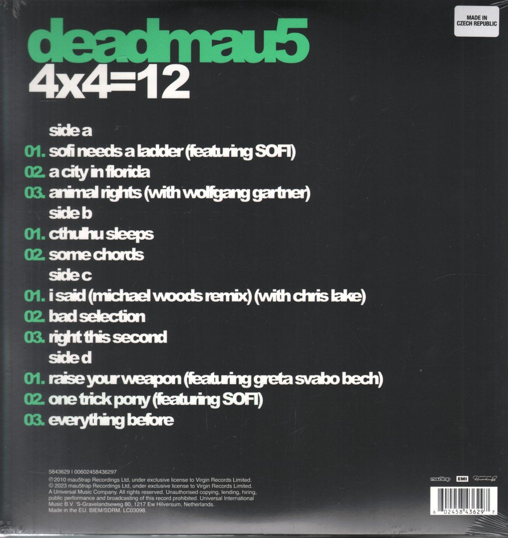 Deadmau5 - 4x4=12 - Double Lp