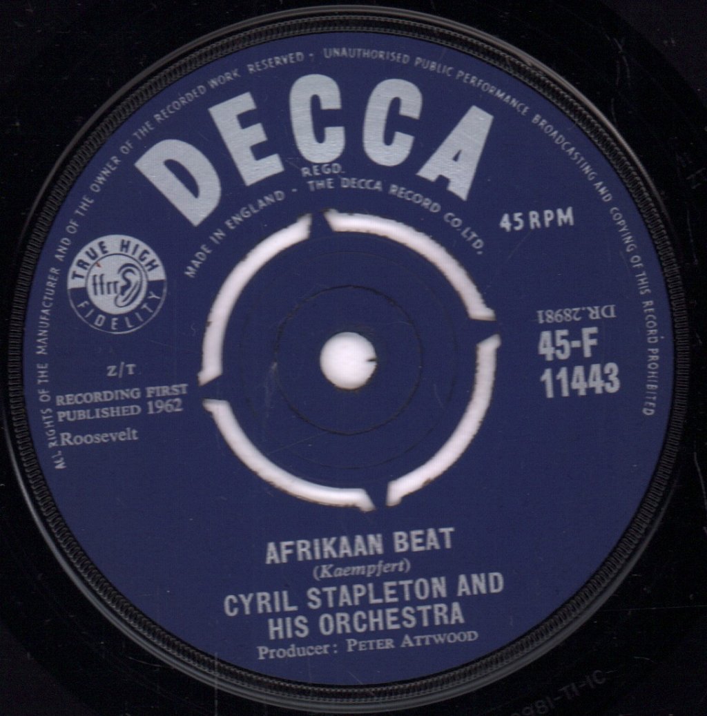 Cyril Stapleton And His Orchestra - Afrikaan Beat - 7 Inch