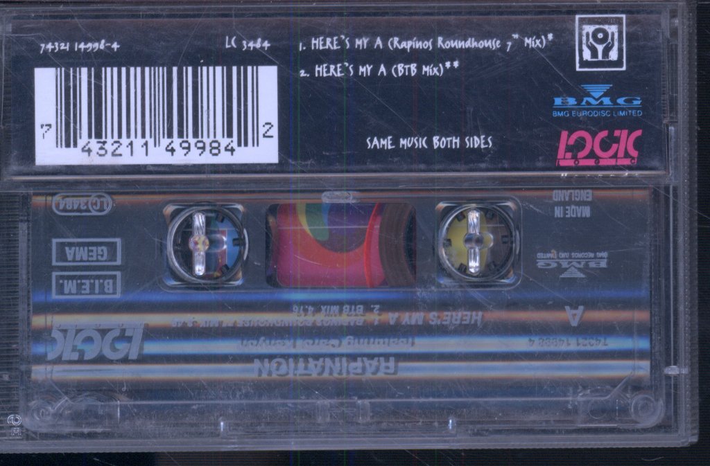 Rapination Feat. Carol Kenyon - Here's My A - Cassette