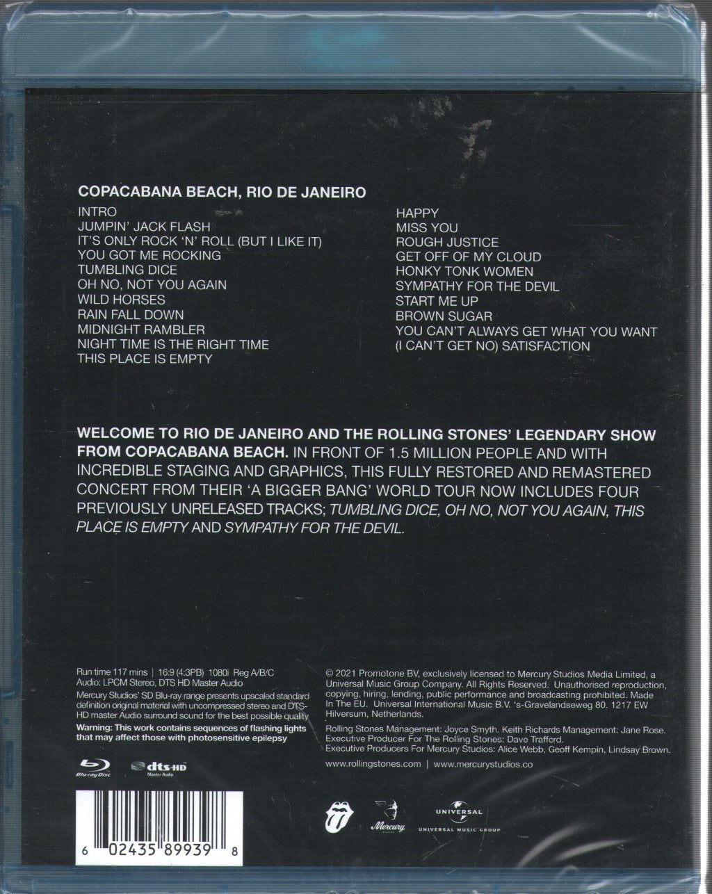 Rolling Stones - A Bigger Bang - Live On Copacabana Beach - Blu-Ray