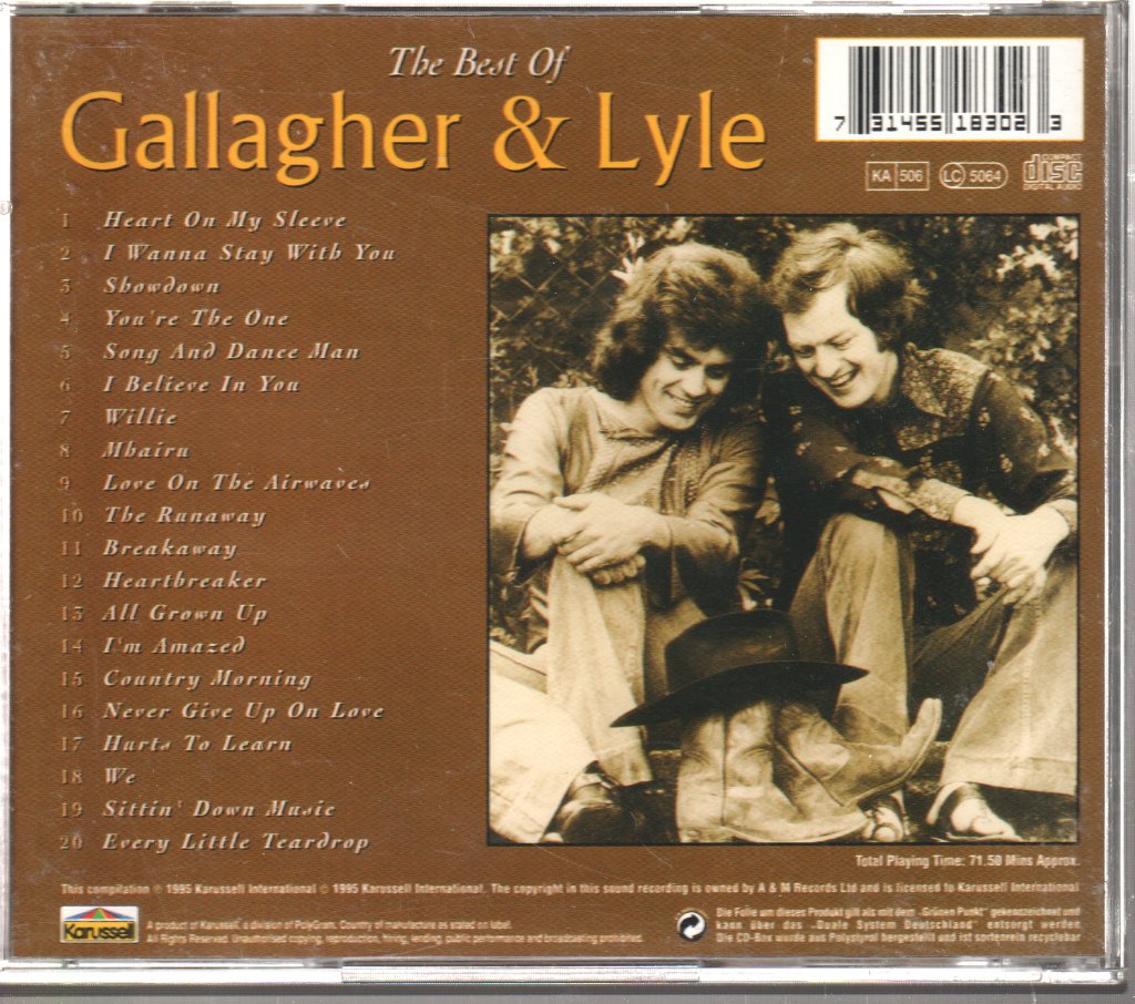 Gallagher & Lyle - Best Of Gallagher & Lyle - Cd