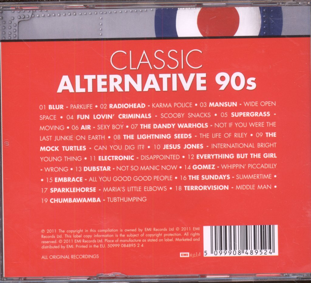 Various Artists - Classic Alternative 90s - Cd