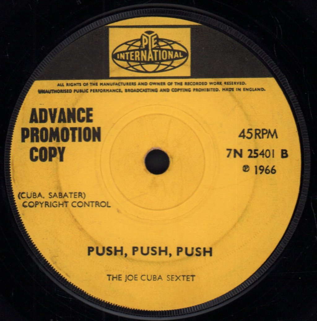 Joe Cuba Sextet - Bang! Bang! / Push, Push, Push - 7 Inch