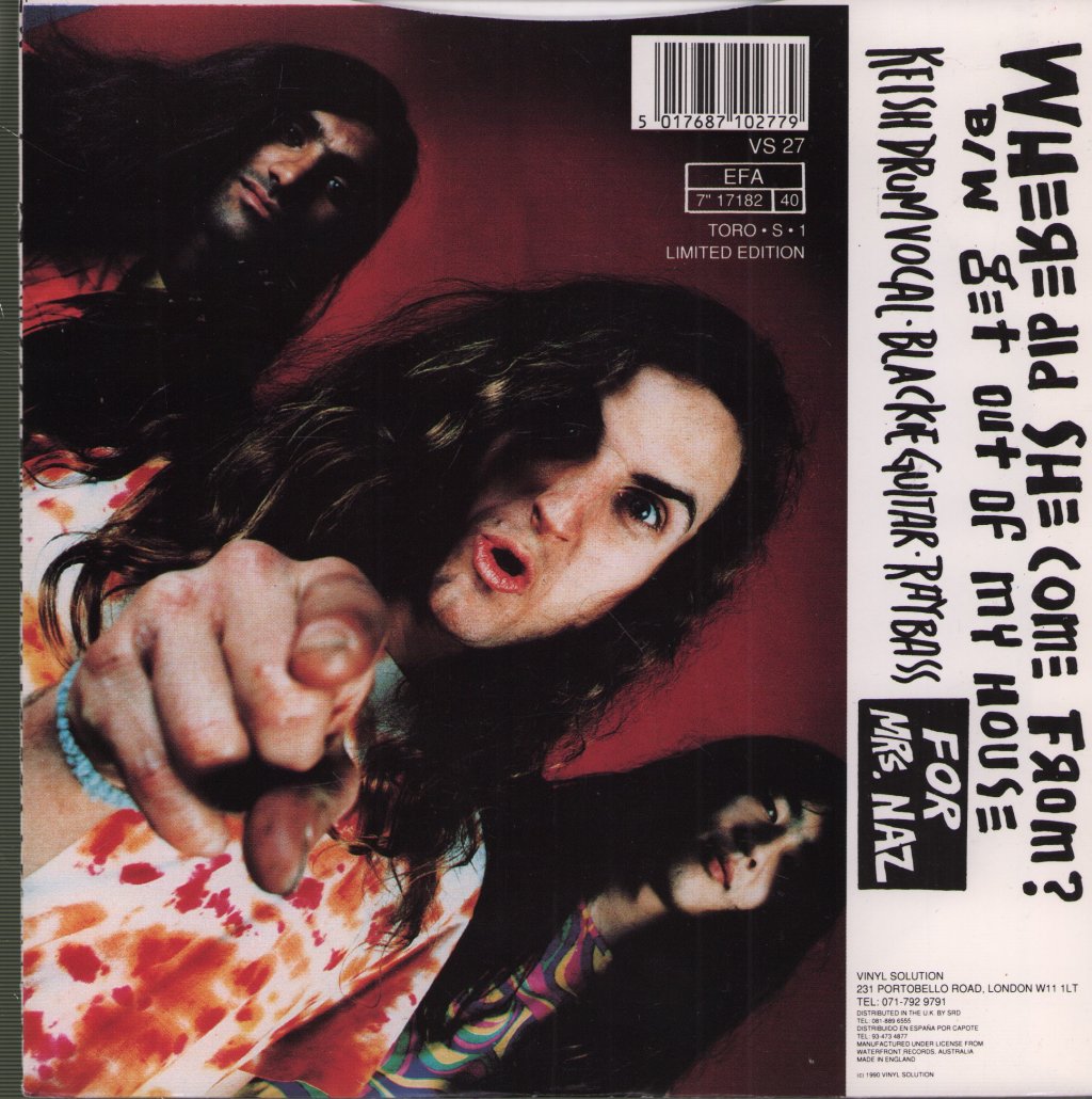 Hard Ons - Where Did She Come From - 7 Inch