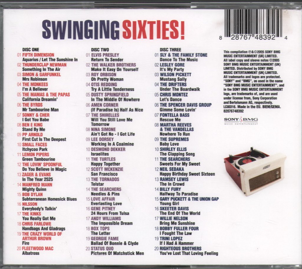 Various Artists - Swinging Sixties! - Triple Cd