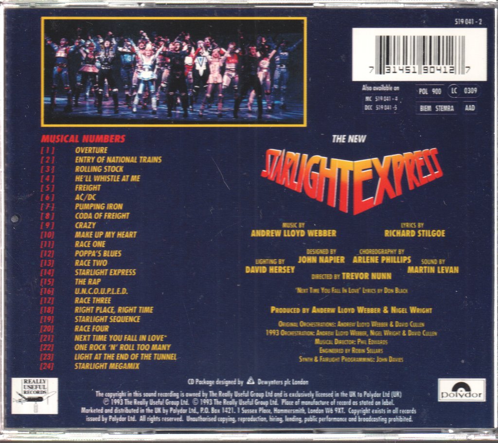 Andrew Lloyd Webber - New Starlight Express - Cd