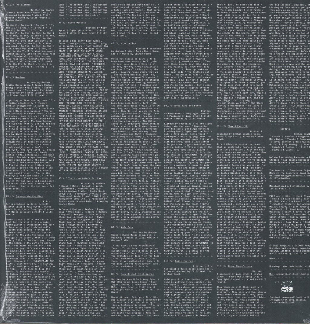 Pop Will Eat Itself - Delete Everything - Lp