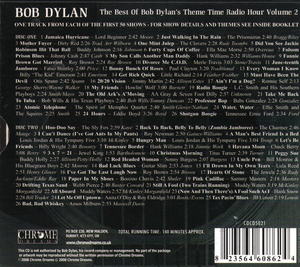 Various Artists - Best Of Bob Dylan's Theme Time Radio Hour (Volume 2) - Double Cd